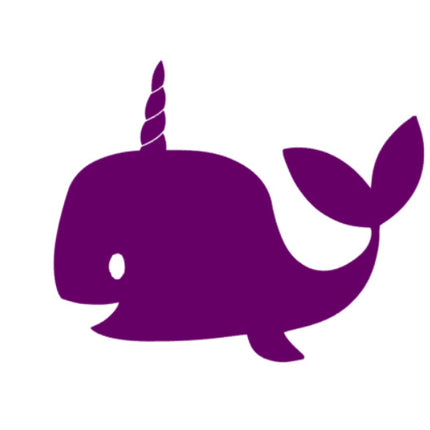 Sticker narwal | unicorn walvis