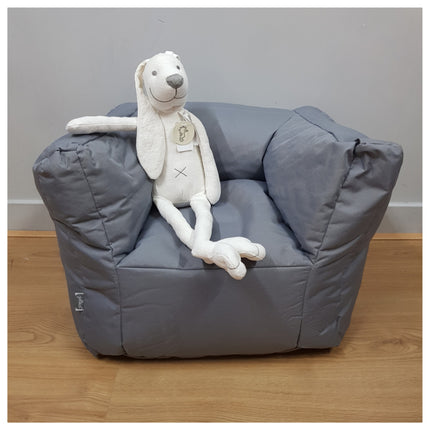 Jollein Beanbag Fauteuil | Kinderstoeltje met naam | Jollein Poef Storm Grey