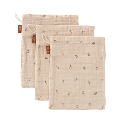 Fresk Washandjes - set van 3 | Organic Wash Cloth Berries