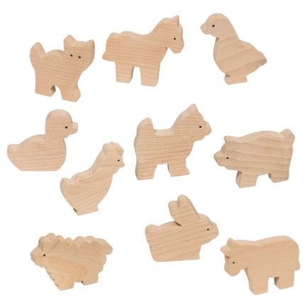 Houten boerderijdieren | Goki | Wooden farm animals