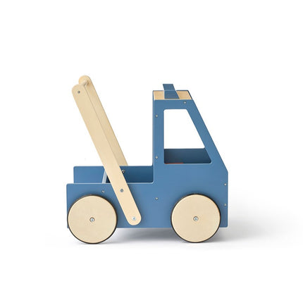 Blauwe loopwagen met naam | Walking truck  | Kids Concept Aiden Loopwagen